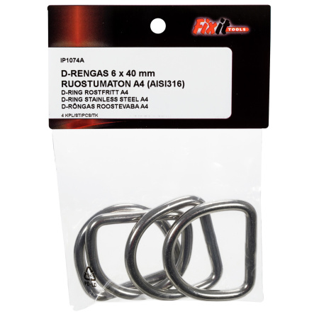 D-RENGAS 6X40MM A4 4KPL