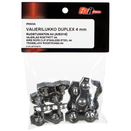 VAIJERILUKKO DUPLEX 4MM A4 8KPL