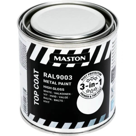 METALLI-JA RUOSTEENESTOMAALI 250ML VALK. RAL9003