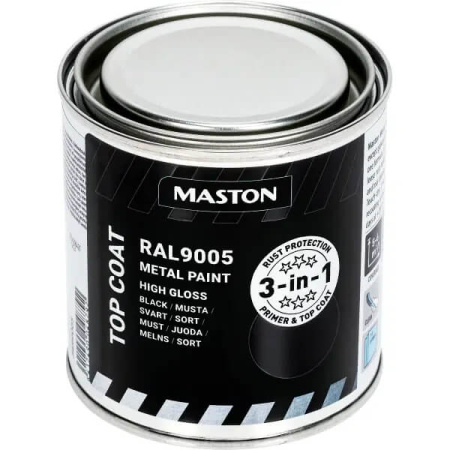 METALLI-JA RUOSTEENESTOMAALI 250ML MUSTA RAL9005
