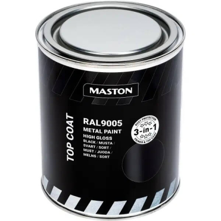METALLI-JA RUOSTEENESTOMAALI 750ML MUSTA RAL9005