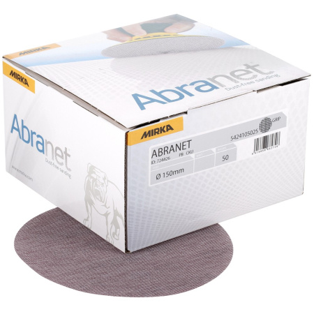 HIOMAPYÖRÖT 150MM ABRANET 50kpl/pkt, MIRKA