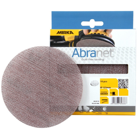HIOMAPYÖRÖT 125MM ABRANET 10kpl/pkt, MIRKA
