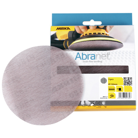 HIOMAPYÖRÖT 150MM ABRANET 3kpl/pkt, MIRKA MIR1474VIR