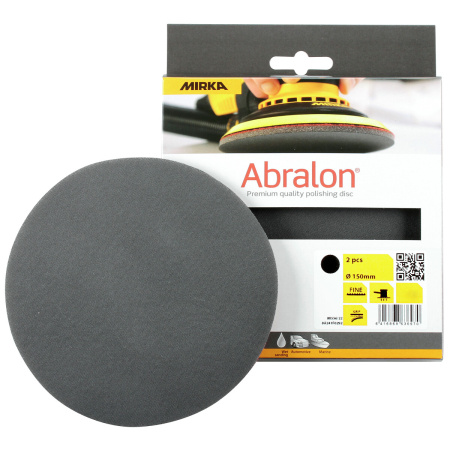 HIOMAPYÖRÖT 150MM ABRALON 2kpl/pkt, MIRKA