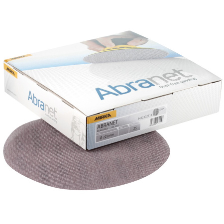 HIOMAPYÖRÖ 225MM ABRANET 25kpl/pkt, MIRKA