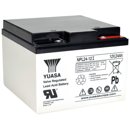 AKKU YUASA SULJETTU 12V/24AH 166X175X125