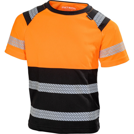 LASTEN T-PAITA KAIL HI-VIS ORANSSI/MUSTA PAT253L