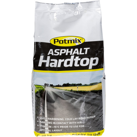 POTMIX ASFALTIN PAIKKAUSMASSA HARDTOP 20KG SÄKKI