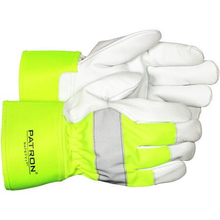 TYÖKÄSINEET HI-VIS NAHKAA TURVAR