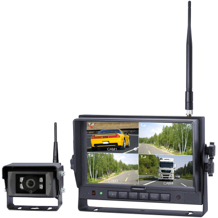 LANGATON PERUUTUSKAMERA SETTI HD 7 TUUMAA QUAD