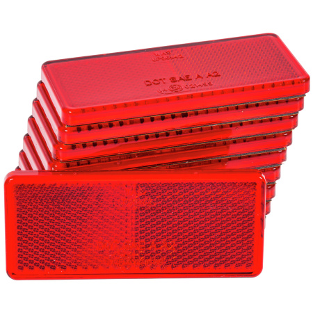HEIJASTIN 96X42MM PUNAINEN TARRALLA 10KPL
