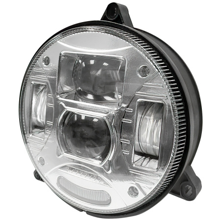 AJOVALO LED PYÖREÄ 132MM 3-PISTE KROMATTU
