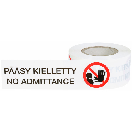 VAROITUSNAUHA "PÄÄSY KIELLETTY" 75MM X 150M
