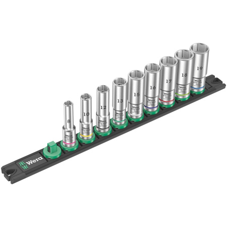 HYLSYSARJA 3/8" 9-OS. 8-19MM PITKÄT