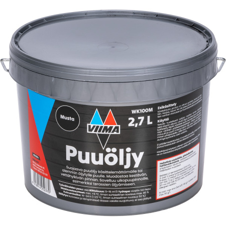 VIIMA PUUÖLJY MUSTA 2,7L