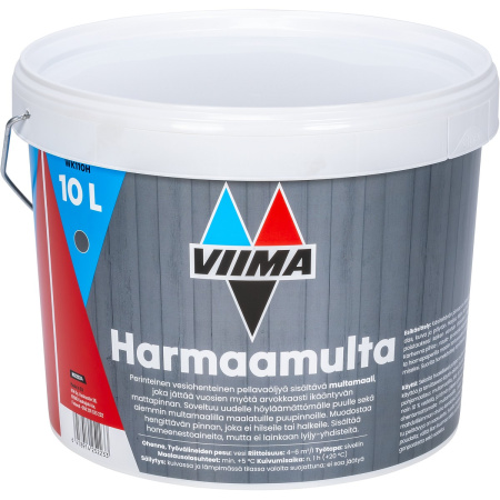VIIMA KEITTOMAALI 10L HARMAAMULTA
