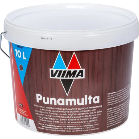 VIIMA KEITTOMAALI 10L PUNAMULTA