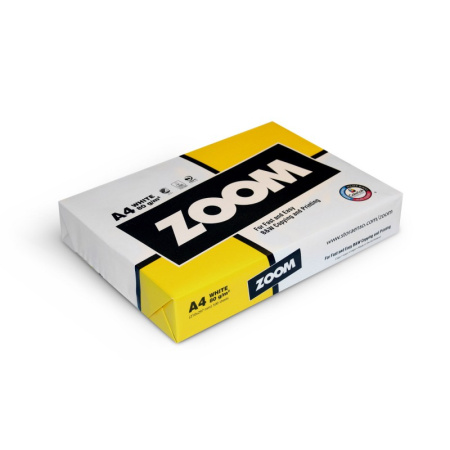ZOOM KOPIOPAPERI A4 80G/500ARK, 5 RIISIÄ/LTK