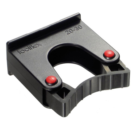Toolflex välinepidin musta 20-30mm kiskoon tai seinään
