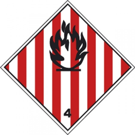 ADR TARRA 300X300MM  "HELPOSTI SYTTYVÄT KIINTEÄT AINEET"