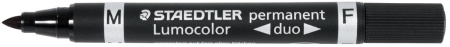 MERKKAUSKYNÄ MUSTA 5/1MM STAEDTLER LUMOCOLOR DUO