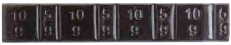 PYÖRÄN TASAUSP.LIIM.MUST.12X5G 100KPL FE