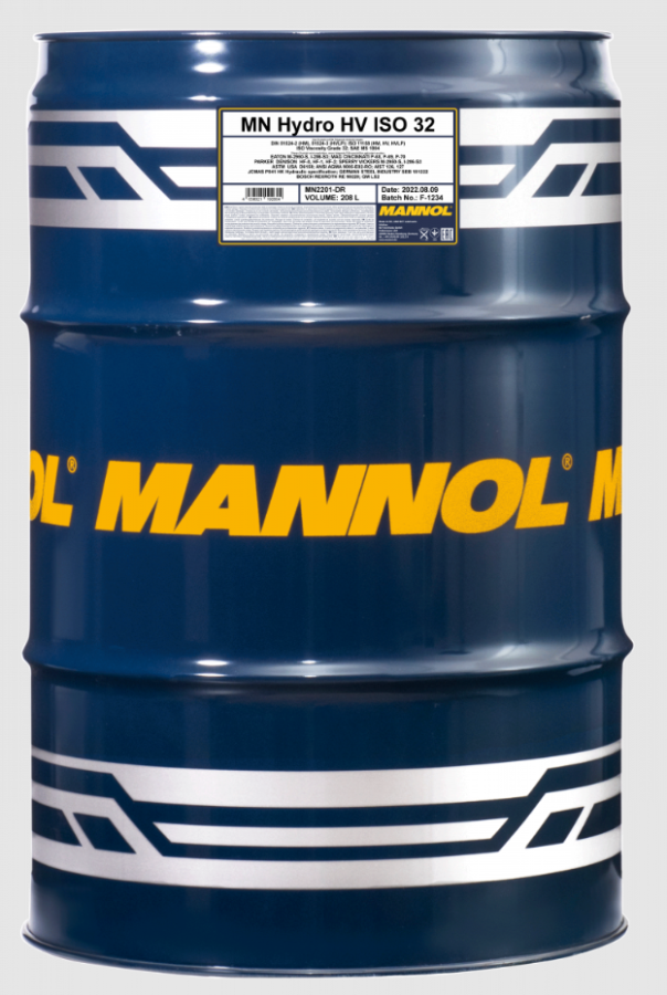 MANNOL HYDRO HV ISO 32 208L 1000MN2201-DRUM
