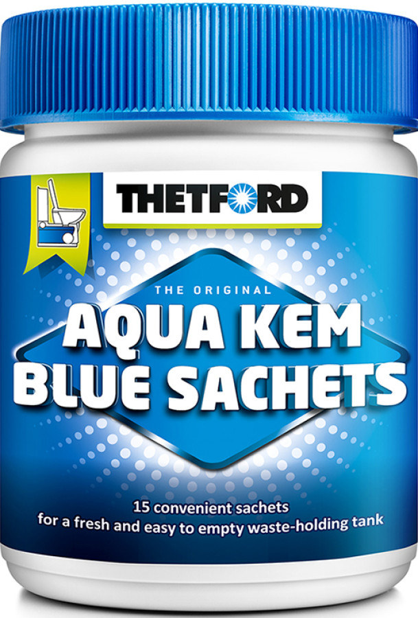 Aqua Kem Blue Sachets jauhe annospussi 15 kpl jätesäiliöön, THETFORD TF30235AF