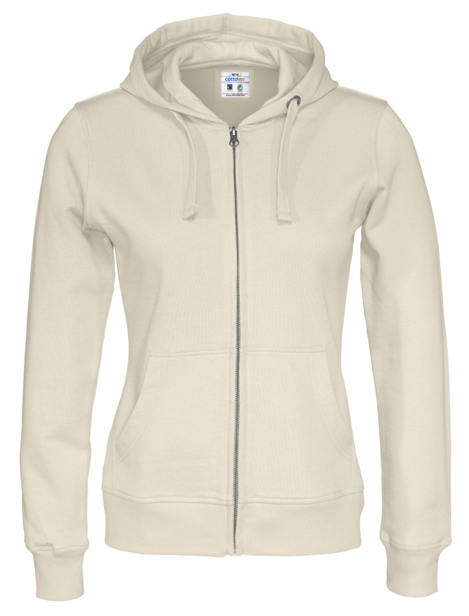 FULL ZIP HOOD LADY (GOTS) R-544