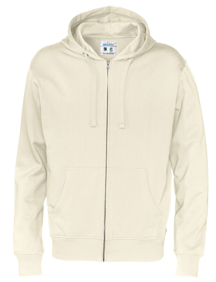 FULL ZIP HOOD MAN (GOTS) R-545