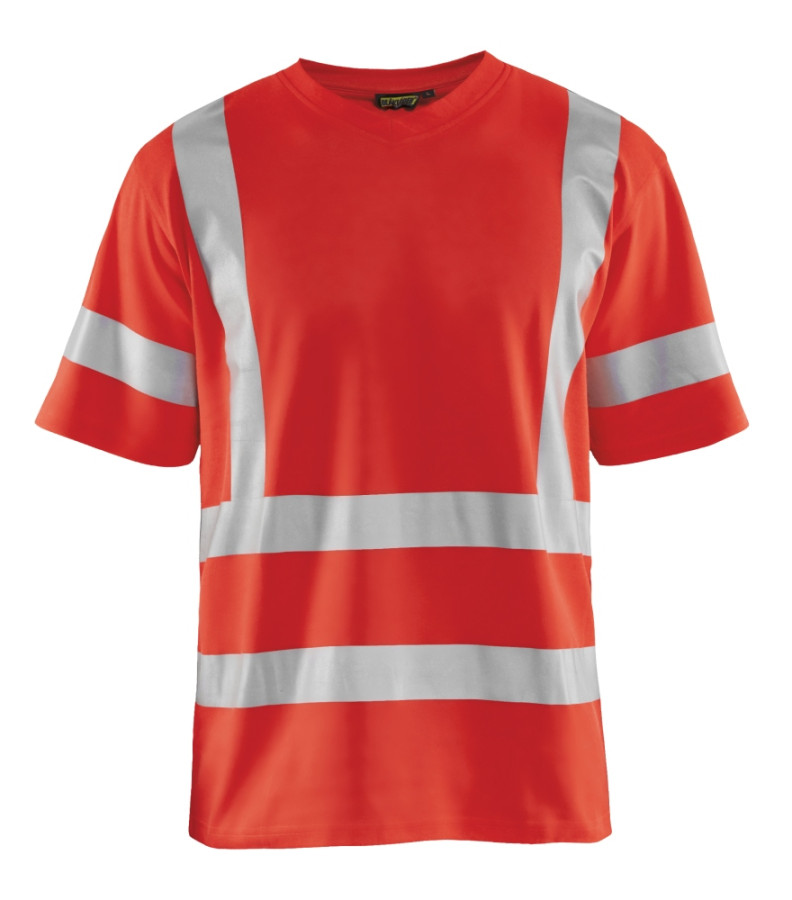 Highvis t-paita, UV-suojattu Huomio punainen, Blåkläder 338010705500