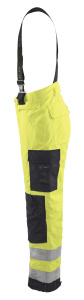 Highvis talvihousut henkseleillä Huomio keltainen/Musta, Blåkläder 4