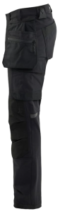 Riipputaskuhousut 4-way stretch Musta, Blåkläder 4