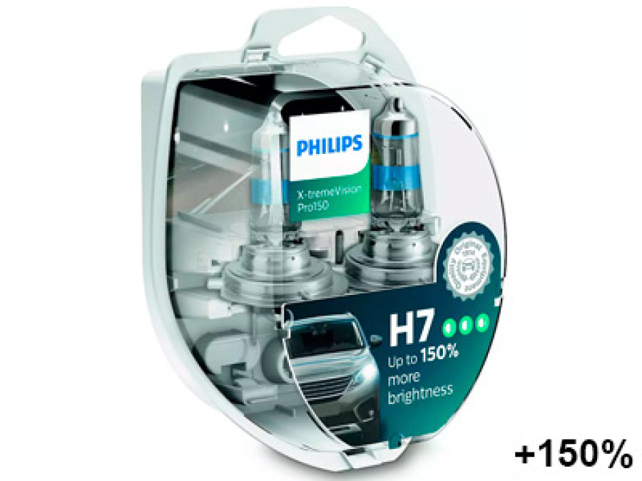 POLTTIMOPARI PHILIPS H7 12V X-TREMEVISION PRO150 BLISTER 10-12972XVPS2