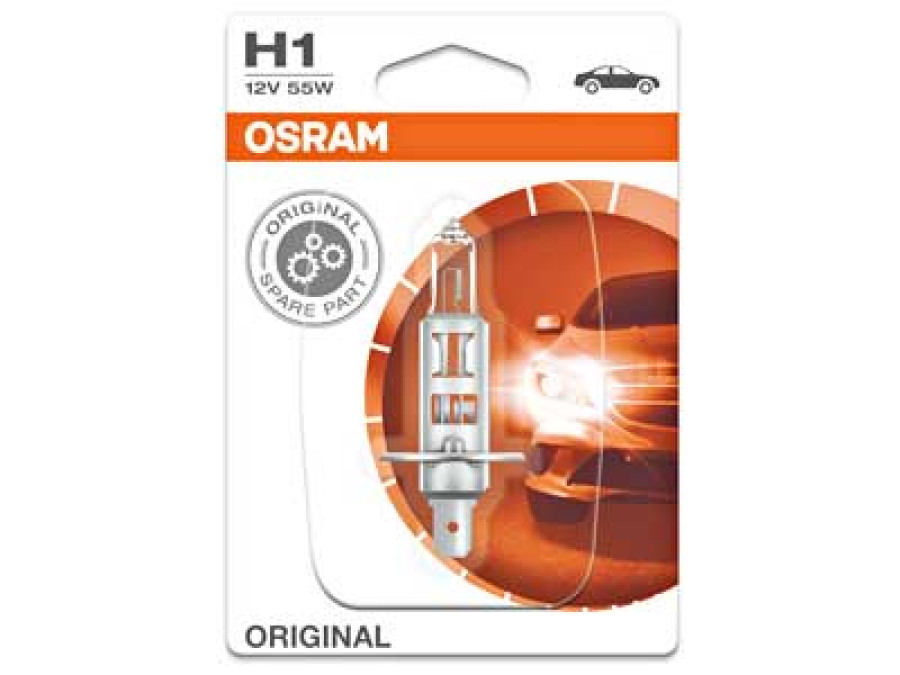 OSRAM ORIGINAL 12V H1 SINGLE BLISTER 10-64150-01B
