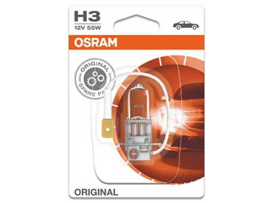 OSRAM ORIGINAL 12V H3 SINGLE BLISTER 10-64151-01B