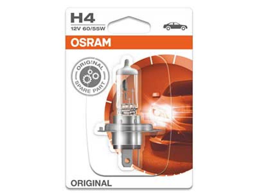 OSRAM ORIGINAL 12V H4 SINGLE BLISTER 10-64193-01B