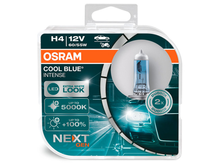 OSRAM COOL BLUE 12V H4 NEXTGEN DUO BOX 10-64193CBN-HCB