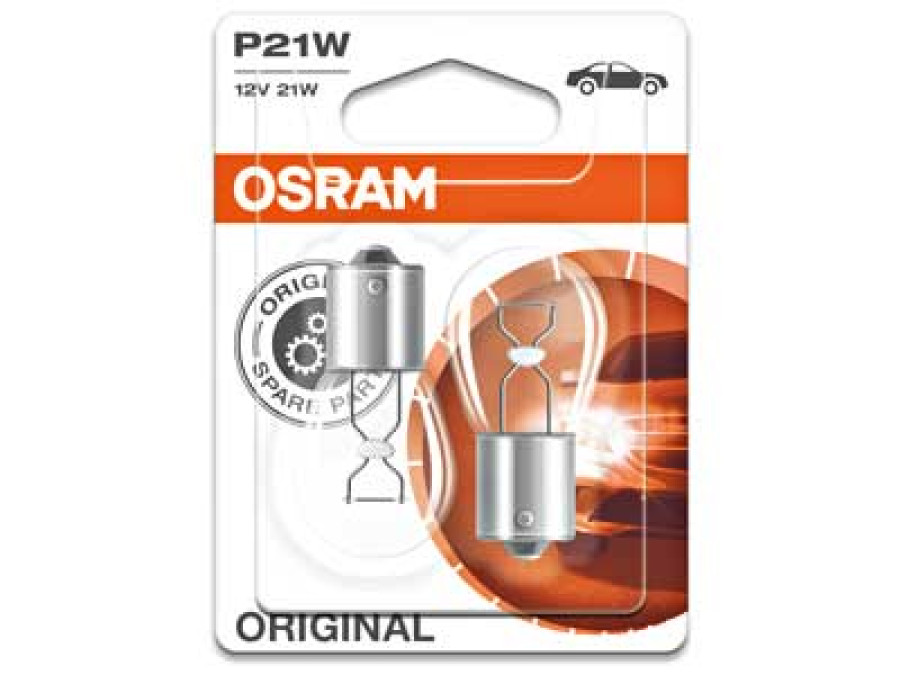 OSRAM ORIGINAL 12V P21W DOUBLE BLISTER 10-7506-02B