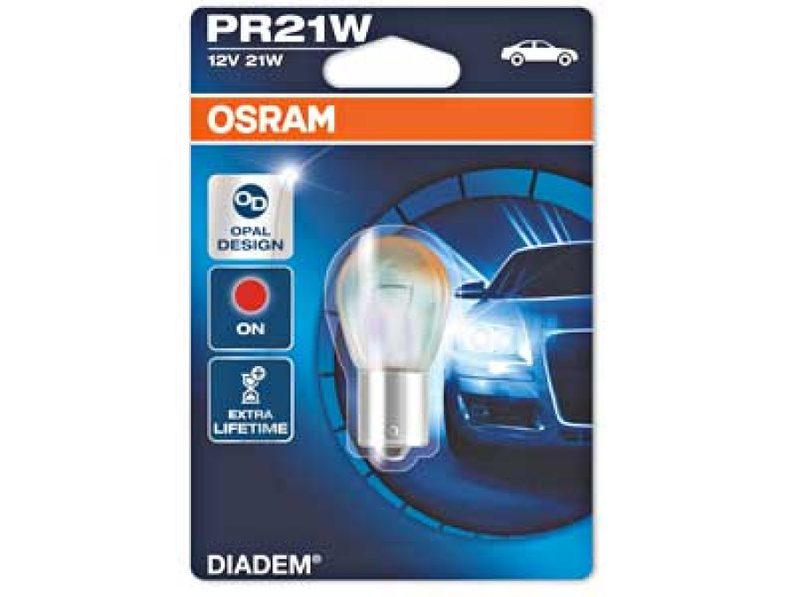OSRAM DIADEM 12V PR21W SINGLE BLISTER 10-7508LDR-01B