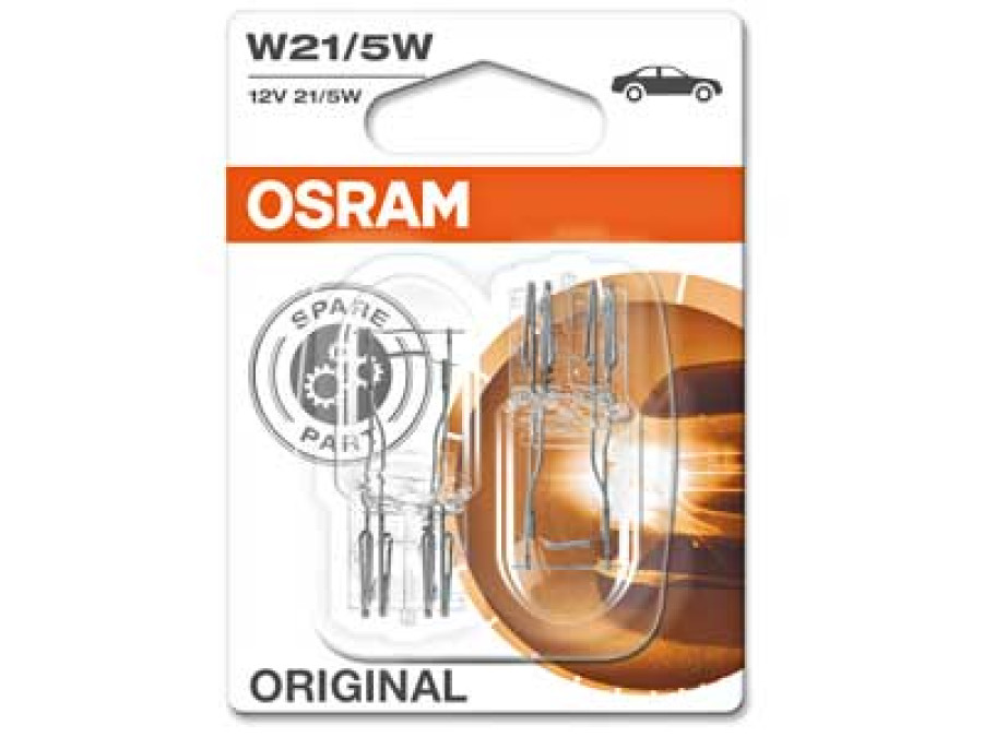 OSRAM ORIGINAL 12V W21/5W DOUBLE BLISTER 10-7515-02B