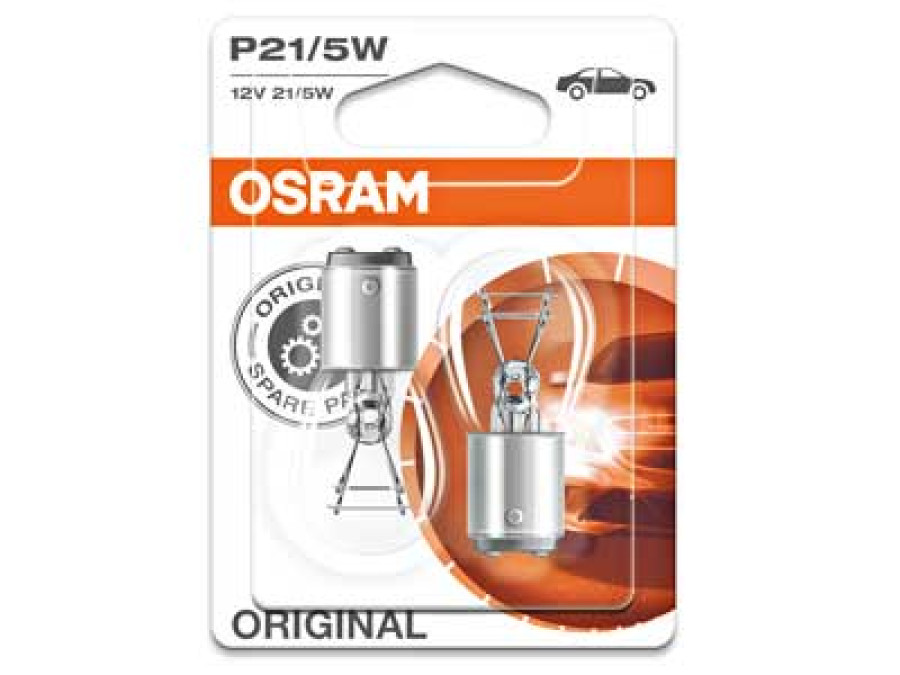 OSRAM ORIGINAL 12V P21/5W DOUBLE BLISTER 10-7528-02B