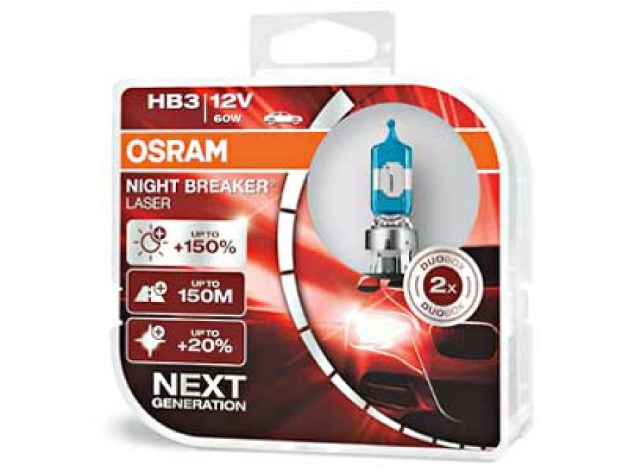 OSRAM NIGHT BREAKER LASER HB3 10-9005NL-HCB