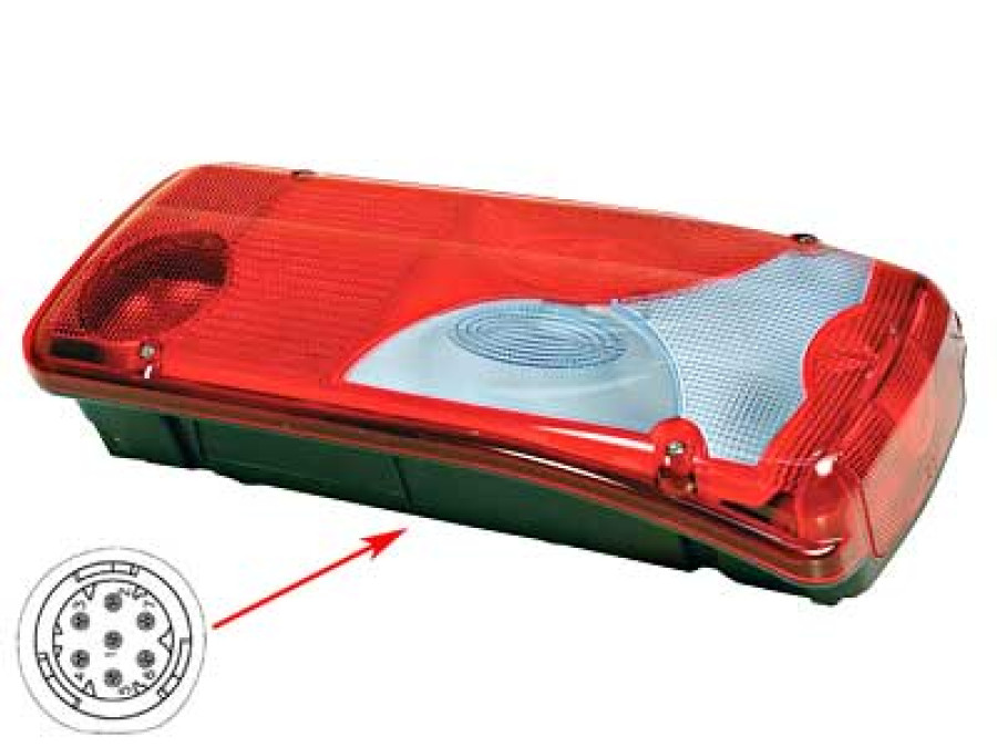 TAKAVALO LC8 OIKEA, SININEN LASI 1608-5119