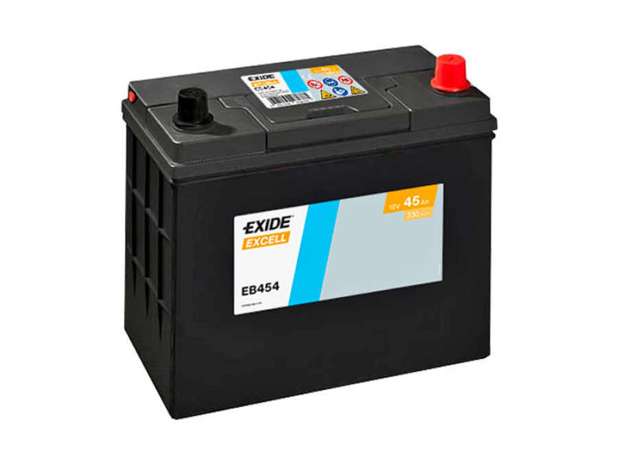 EB454 EXIDE EXCELL 45AH 237X127X227 -/+ 330A 1815-EB454