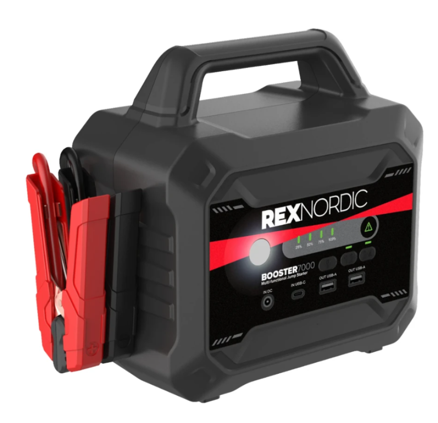Apukäynnistin 7000A 12V/24V 136500mAh, REX Nordic BOOST7000