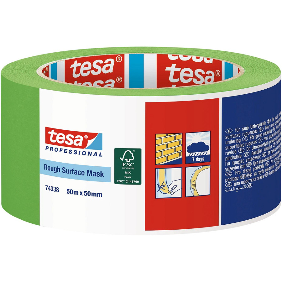MAALARINTEIPPI 74338 50M/50MM KARKEAT PINNAT TESA TS104