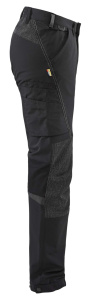 Housut 4-way Stretch Musta/Tumman harmaa, Blåkläder 2