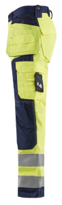 Highvis riipputaskuhousut huomio, Blåkläder 5